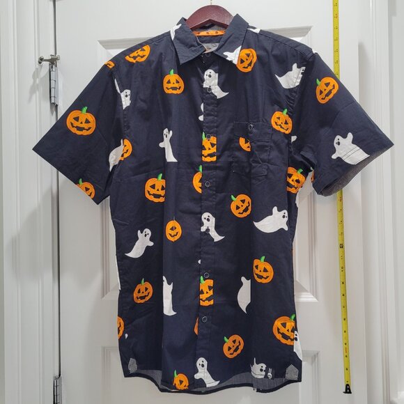 Two Matching Shirts Set. Pumpkins and Ghosts. S and L. - Picture 8 of 9